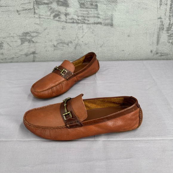 Cole Haan Other - Cole Haan Somerset Link Bit Loafers Men 9.5M Brown Leather Slip On Driving Shoes
